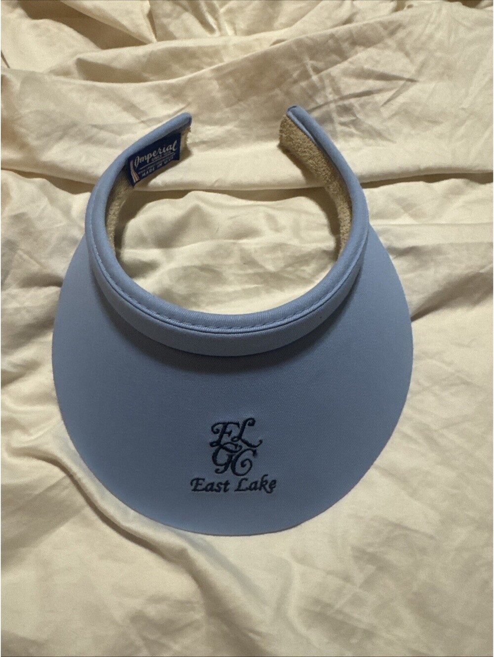 East Lake Adult Blue Sun Visor Hat Cap One Size